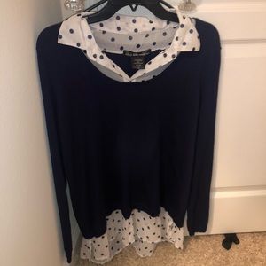 Polka dot blue sweater